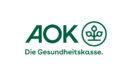 Logo der AOK mit Schriftzug „Die Gesundheitskasse“ in grüner Farbe auf weißem Hintergrund.