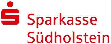 Logo der Sparkasse Südholstein in Rot auf weißem Hintergrund.