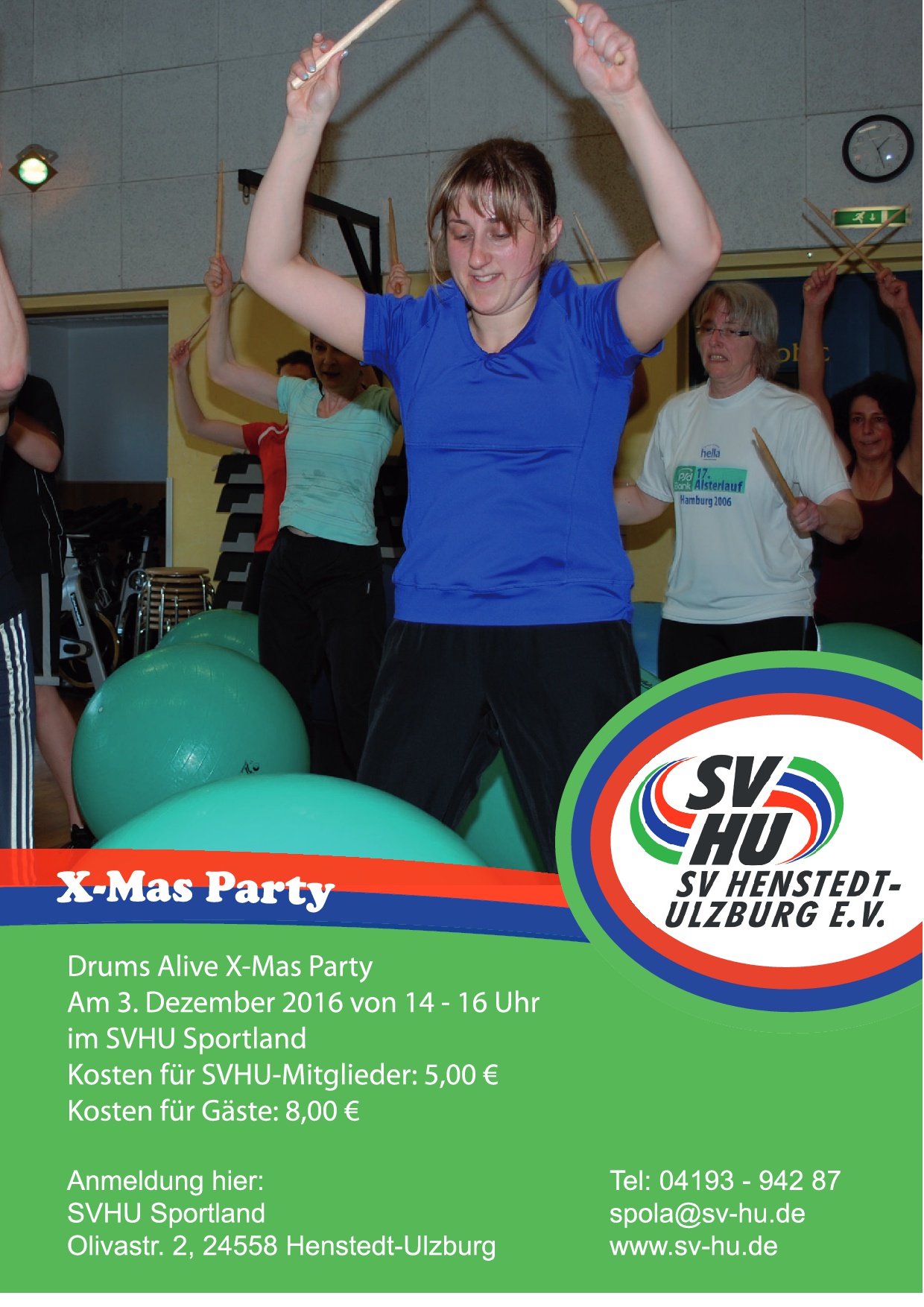 X Mas Party Drums Alive Sportverein Henstedt Ulzburg E V